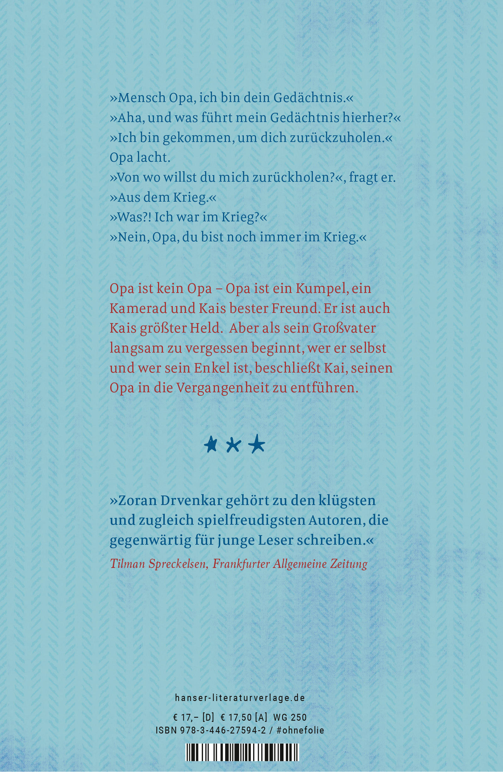 Beispielinhalt (Bild) Kai zieht in den Krieg und kommt mit Opa zurück