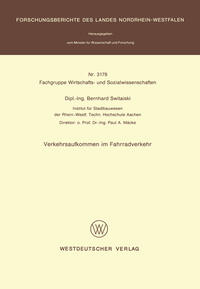 Vorderes Coverbild Verkehrsaufkommen im Fahrradverkehr