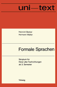 Vorderes Coverbild Formale Sprachen