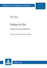 Vorderes Coverbild Poétique de l' «ipse»
