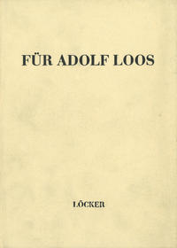 Vorderes Coverbild Für Adolf Loos