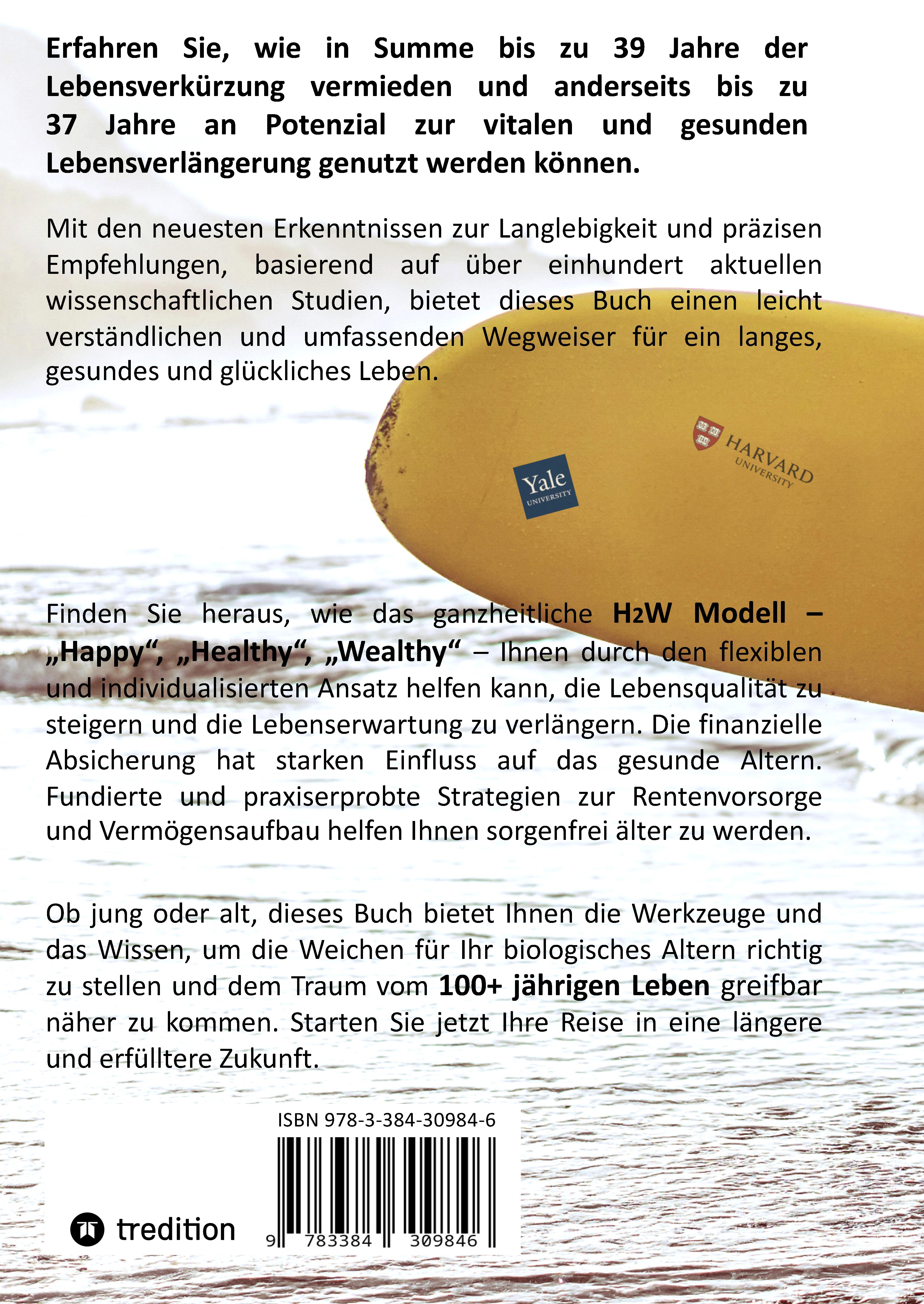 Rückseitencover WEGWEISER ZUR MITGLIEDSCHAFT IM CLUB DER 100+ JÄHRIGEN