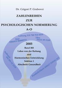 Vorderes Coverbild Zahlenreihen zur Psychologischen Normierung / Zahlenreihen zur Psychologischen Normierung A-O