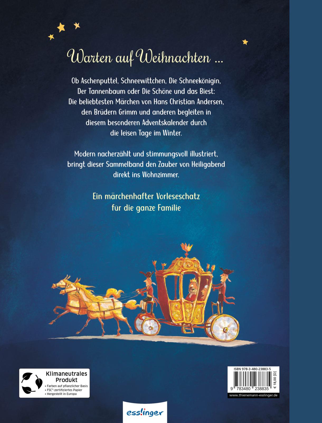 Rückseitencover Noch 24 Märchen bis Weihnachten