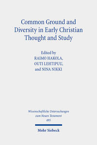 Vorderes Coverbild Common Ground and Diversity in Early Christian Thought and Study