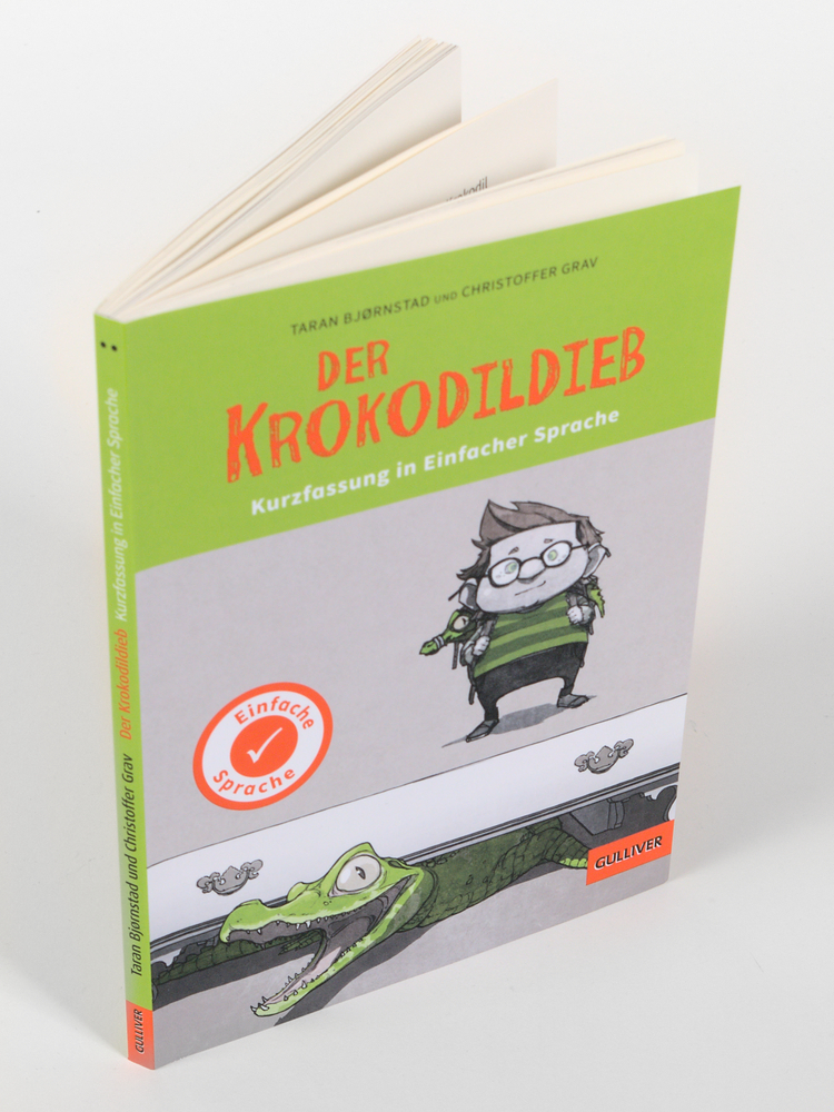 Anderes Coverbild Kurzfassung in Einfacher Sprache. Der Krokodildieb