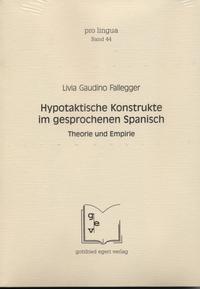 Vorderes Coverbild Hypotaktische Konstrukte im gesprochenen Spanisch