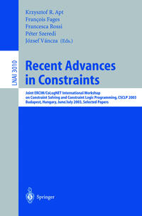 Vorderes Coverbild Recent Advances in Constraints