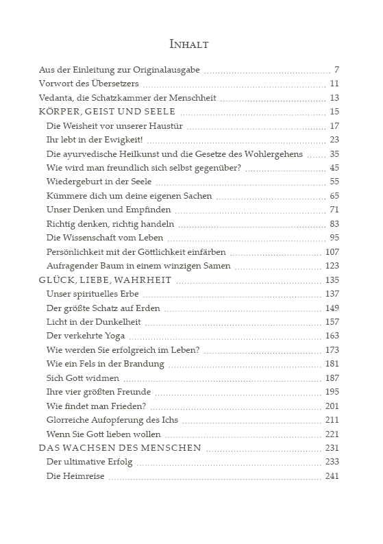 Beispielinhalt (Bild) Der innere Reichtum