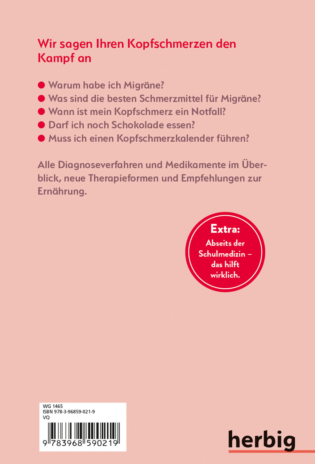 Rückseitencover Diagnose Kopfschmerz und Migräne