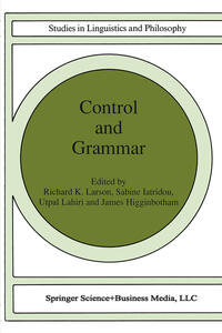 Vorderes Coverbild Control and Grammar