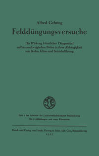 Vorderes Coverbild Felddüngungsversuche