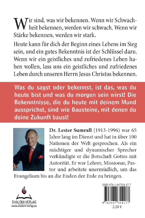 Rückseitencover Ich bekenne