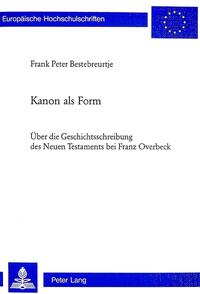 Vorderes Coverbild Kanon als Form