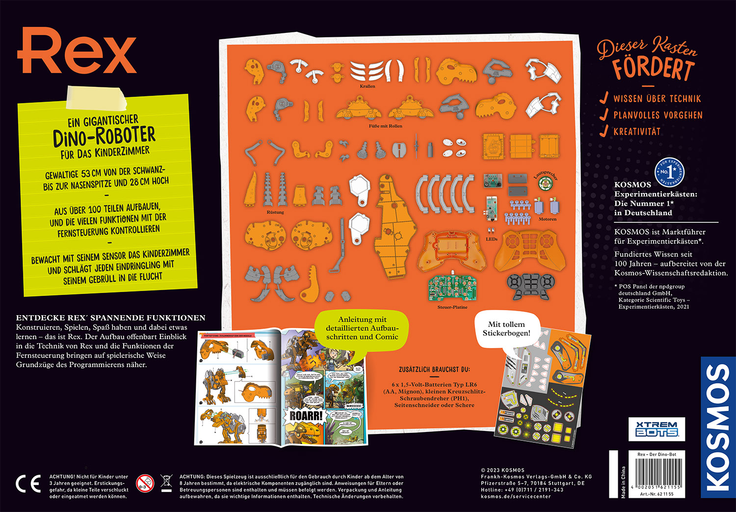 Rückseitencover Rex - Der Dino Bot