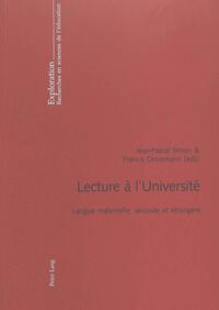 Vorderes Coverbild Lecture à l’Université