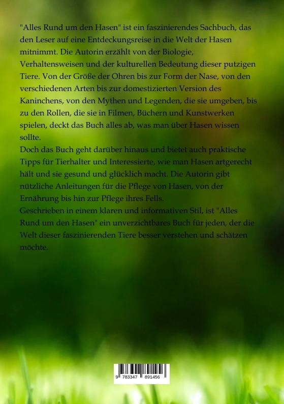 Rückseitencover Alles Rund um den Hasen