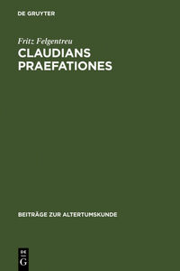 Vorderes Coverbild Claudians praefationes