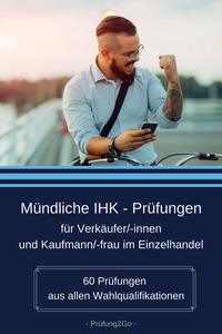 Vorderes Coverbild Mündliche IHK - Prüfungen für Verkäufer/innen und Kaufmann/-frau im Einzelhandel