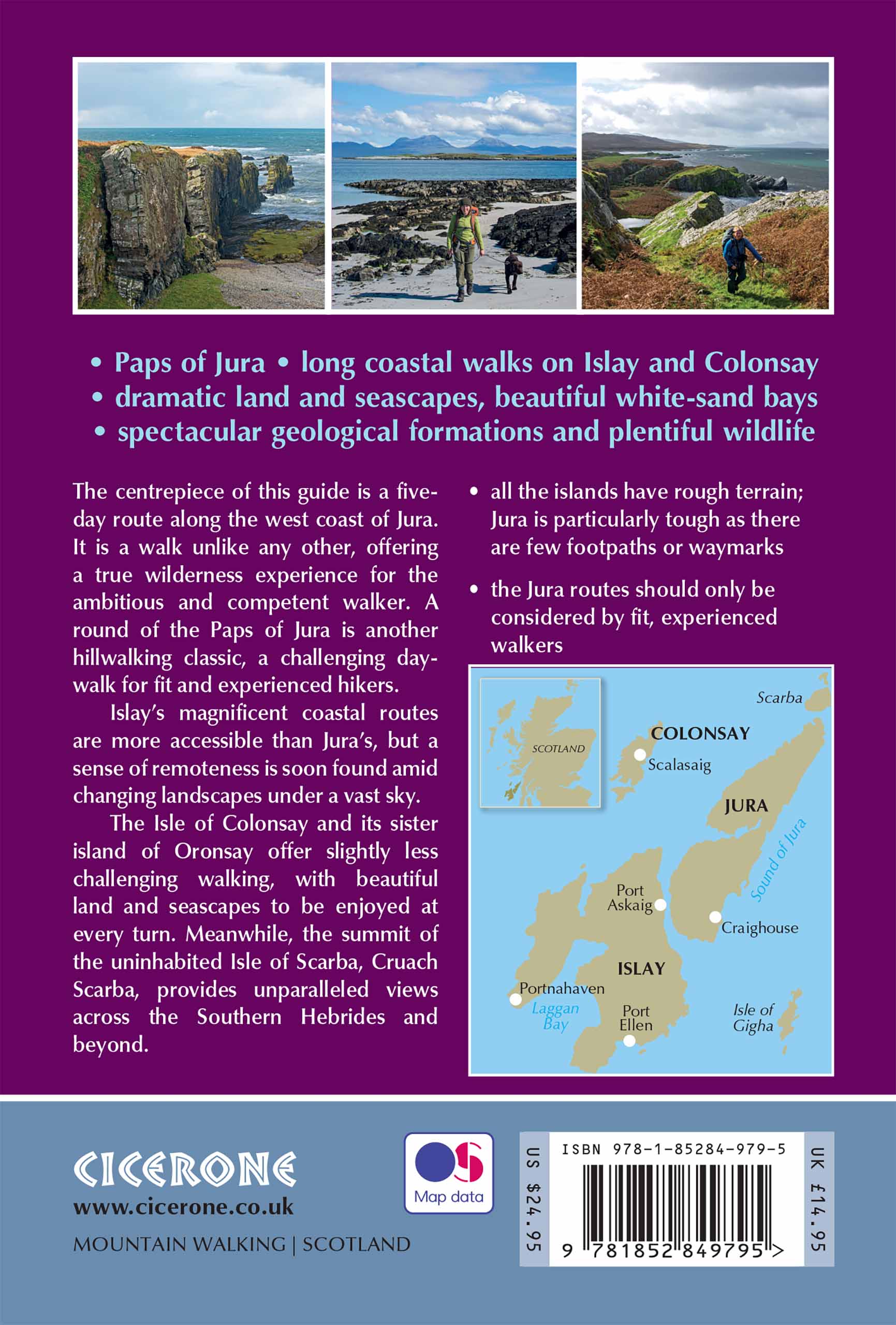 Rückseitencover Walking on Jura, Islay and Colonsay