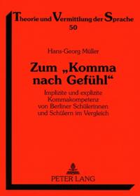 Vorderes Coverbild Zum «Komma nach Gefühl»