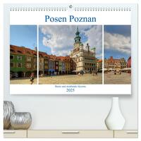 Vorderes Coverbild Posen Poznan - Bunte und strahlende Akzente (hochwertiger Premium Wandkalender 2025 DIN A2 quer), Kunstdruck in Hochglanz
