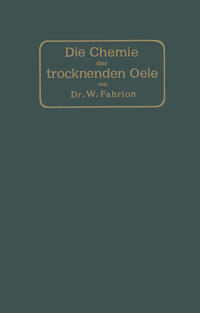 Vorderes Coverbild Die Chemie der trocknenden Öle