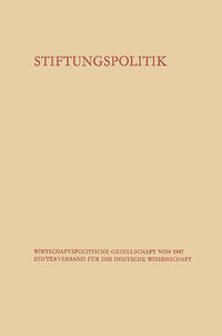 Vorderes Coverbild Stiftungspolitik