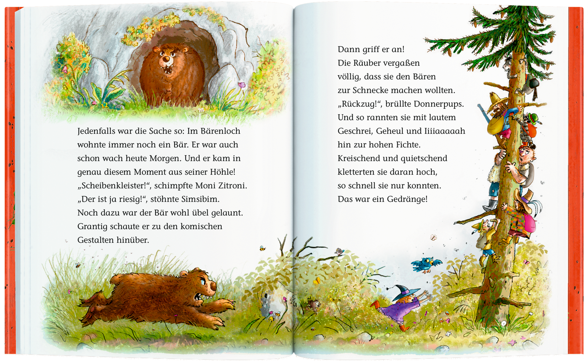 Beispielinhalt (Bild) Der wilde Räuber Donnerpups (Leseanfänger, Bd. 1)