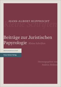 Vorderes Coverbild Beiträge zur Juristischen Papyrologie