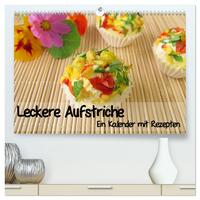 Vorderes Coverbild Leckere Aufstriche - Ein Kalender mit Rezepten (hochwertiger Premium Wandkalender 2025 DIN A2 quer), Kunstdruck in Hochglanz
