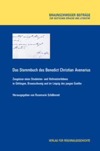 Vorderes Coverbild Das Stammbuch des Benedict Christian Avenarius