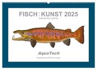 Vorderes Coverbild Fisch als Kunst 2025: Atlantische Lachse (Wandkalender 2025 DIN A2 quer), CALVENDO Monatskalender