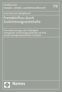 Vorderes Coverbild Fremdeinfluss durch Zustimmungsvorbehalte