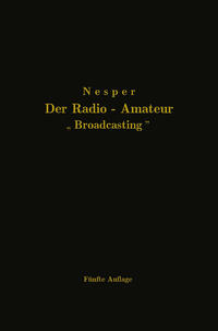 Vorderes Coverbild Der Radio-Amateur „Broadcasting“