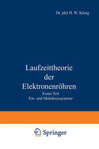 Vorderes Coverbild Laufzeittheorie der Elektronenröhren