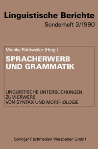 Vorderes Coverbild Spracherwerb und Grammatik