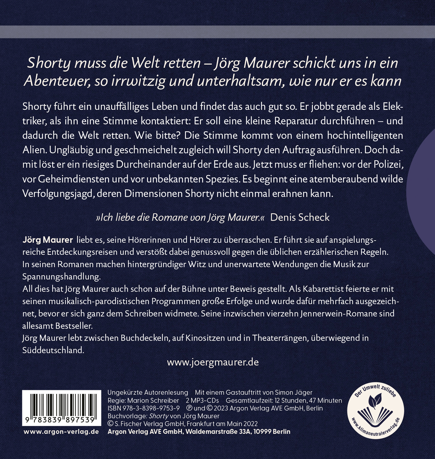 Rückseitencover Shorty
