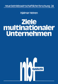 Vorderes Coverbild Ziele multinationaler Unternehmen