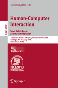 Vorderes Coverbild Human-Computer Interaction: Towards Intelligent and Implicit Interaction