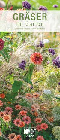 Vorderes Coverbild DUMONT - Gräser im Garten 2025 Wandkalender, 30x70cm, Gartenkalender mit beeindruckenden Fotografien aus dem Garten, mit Spiralbindung