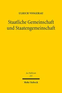 Vorderes Coverbild Staatliche Gemeinschaft und Staatengemeinschaft