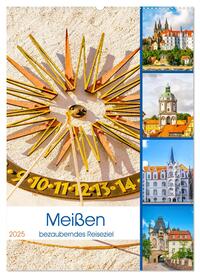Vorderes Coverbild Meißen - bezauberndes Reiseziel (Wandkalender 2025 DIN A2 hoch), CALVENDO Monatskalender
