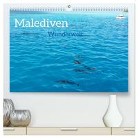 Vorderes Coverbild MALEDIVEN Wunderwelt (hochwertiger Premium Wandkalender 2025 DIN A2 quer), Kunstdruck in Hochglanz
