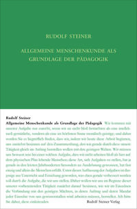 Vorderes Coverbild Allgemeine Menschenkunde als Grundlage der Pädagogik