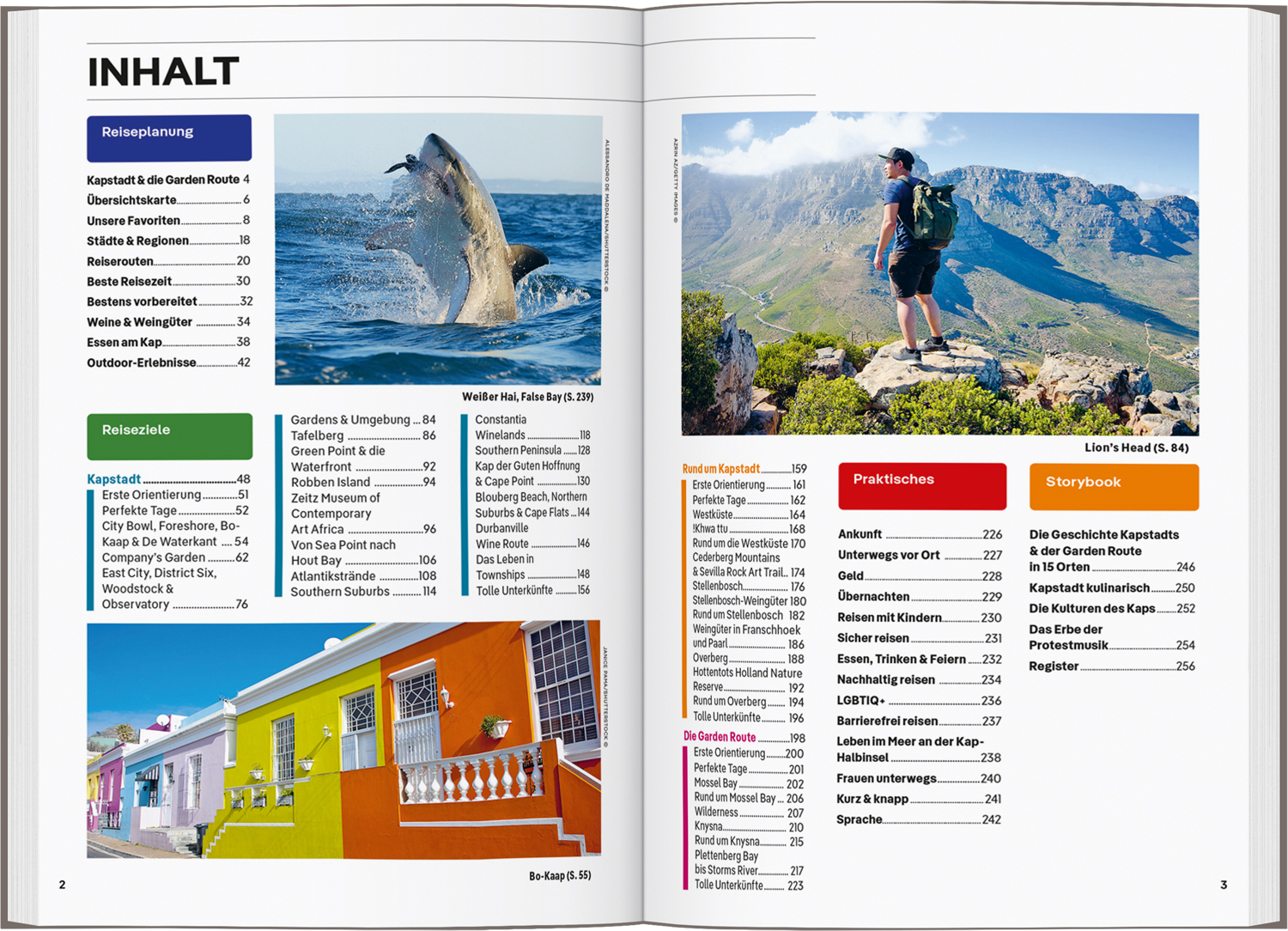 Beispielinhalt (Bild) LONELY PLANET Reiseführer Kapstadt & Garden Route