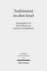 Vorderes Coverbild Tradition(en) im alten Israel