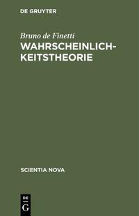 Vorderes Coverbild Wahrscheinlichkeitstheorie