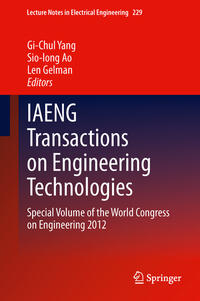 Vorderes Coverbild IAENG Transactions on Engineering Technologies