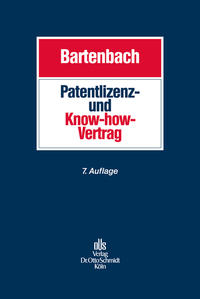 Vorderes Coverbild Patentlizenz- und Know-how-Vertrag